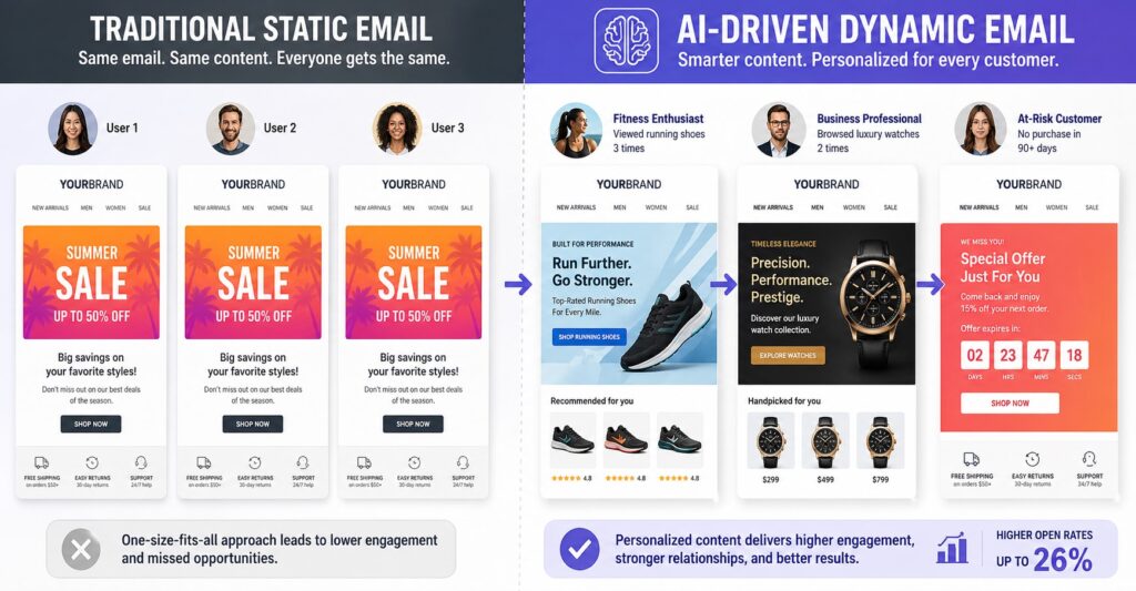 Static vs. Dynamic Email Comparison